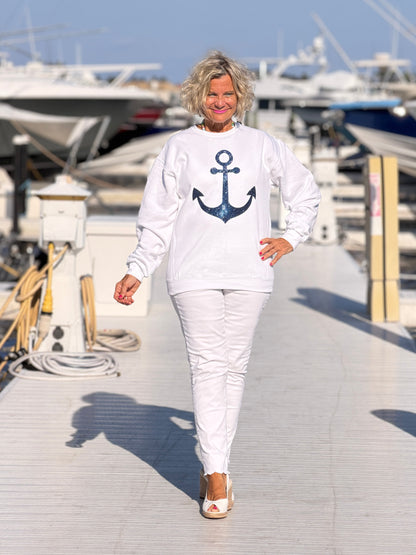 Glitter anchor Sweatshirt