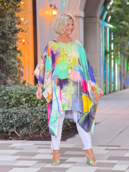 Artisan Bright Abstract Modal Kaftan