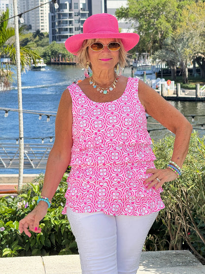 LULU B TROPIC PETALS CHA CHA TANK