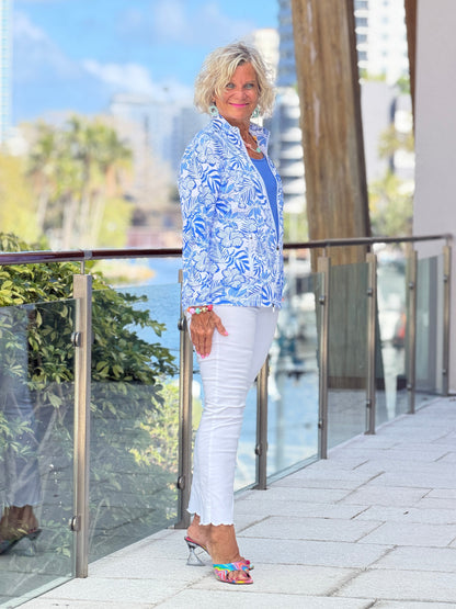 LULU B HIBISCUS COAST FULL ZIPPER