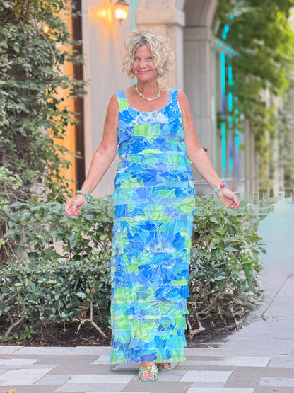 BLUE MARINE CHA CHA MAXI DRESS