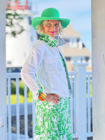HARBOR LIGHTS GREEN SAILBOAT DRESS