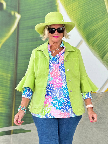 Ethyl Easy Going Jacket - Moss