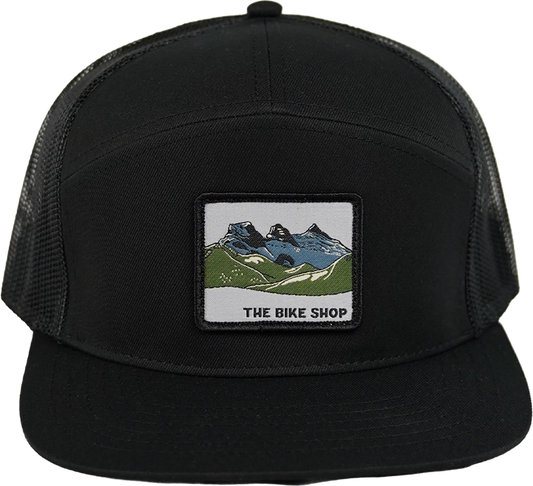 7 Panel Trucker - Woven Crest