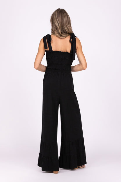 Invite Me Women's Tying Tank Straps Jumpsuit