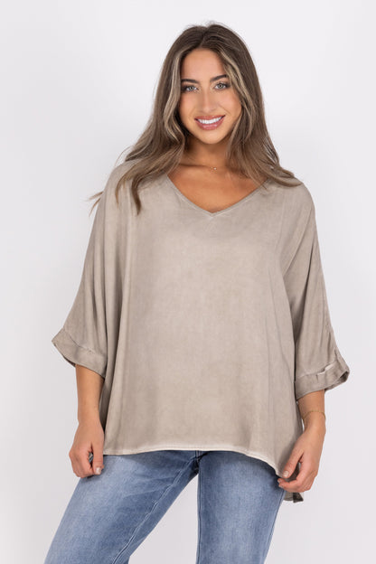 Utmost Comfort Women's Oversized Smooth Long Sleeve Top