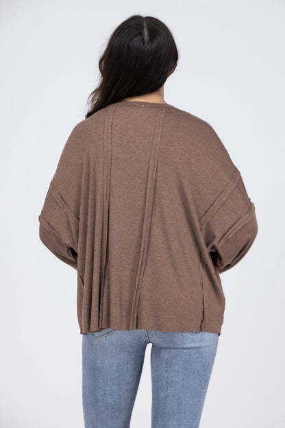 Orchard Day Women's Textured Long Sleeve Top