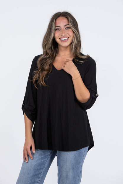 Easy Going Cutie Women's Flowy Long Sleeve  Top