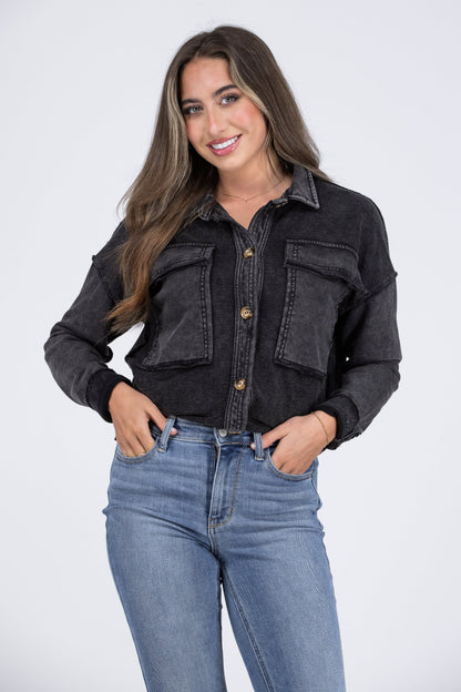 Super Stunner Women's French Terry Shacket