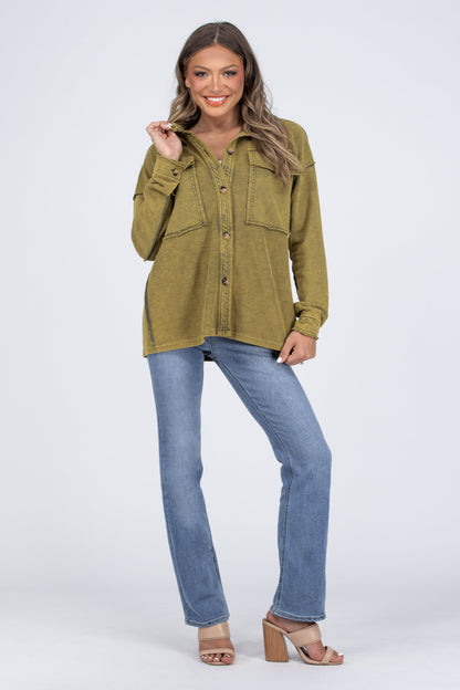 Super Stunner Women's French Terry Shacket