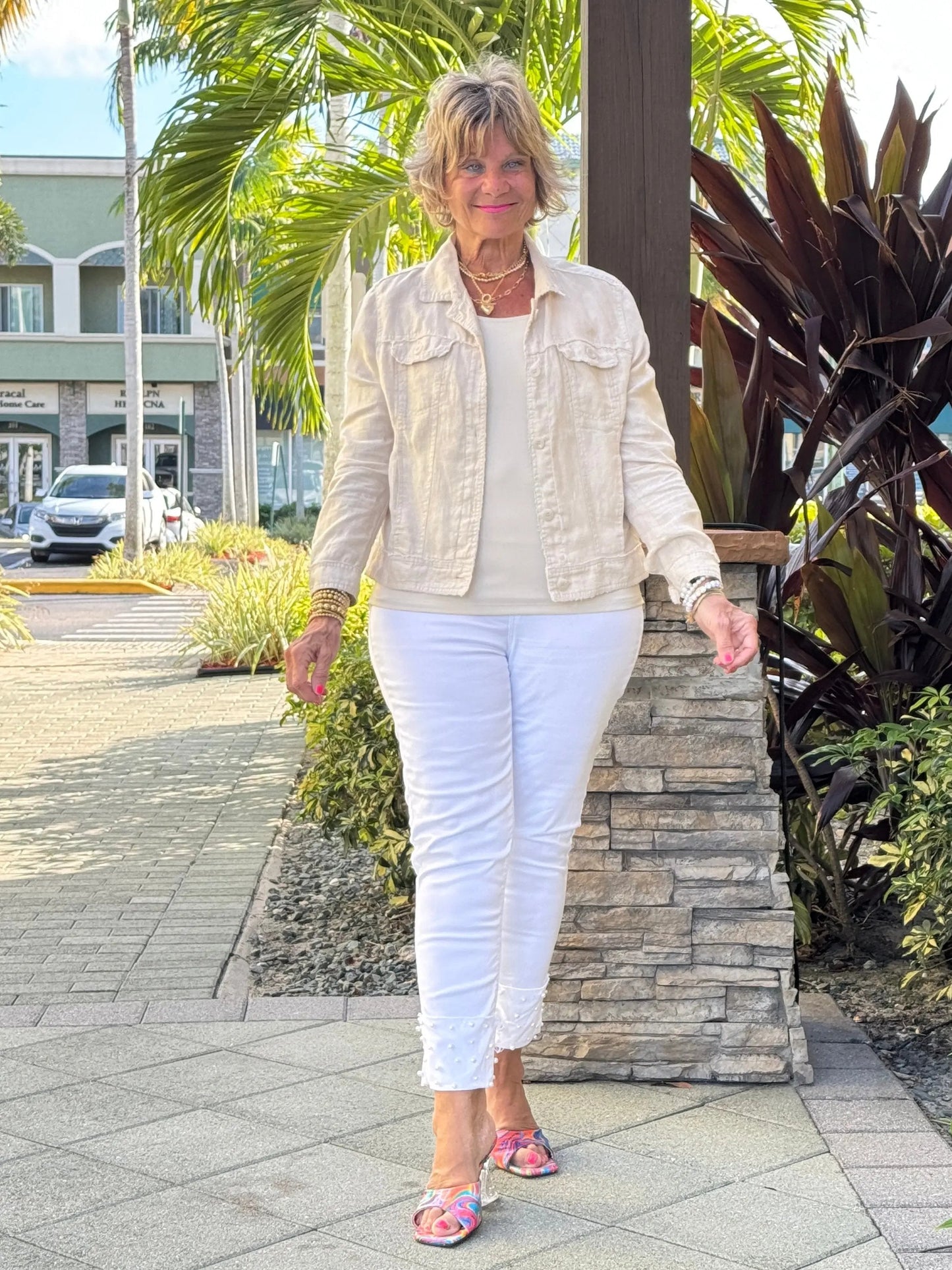 LULU B STONE LINEN JACKET