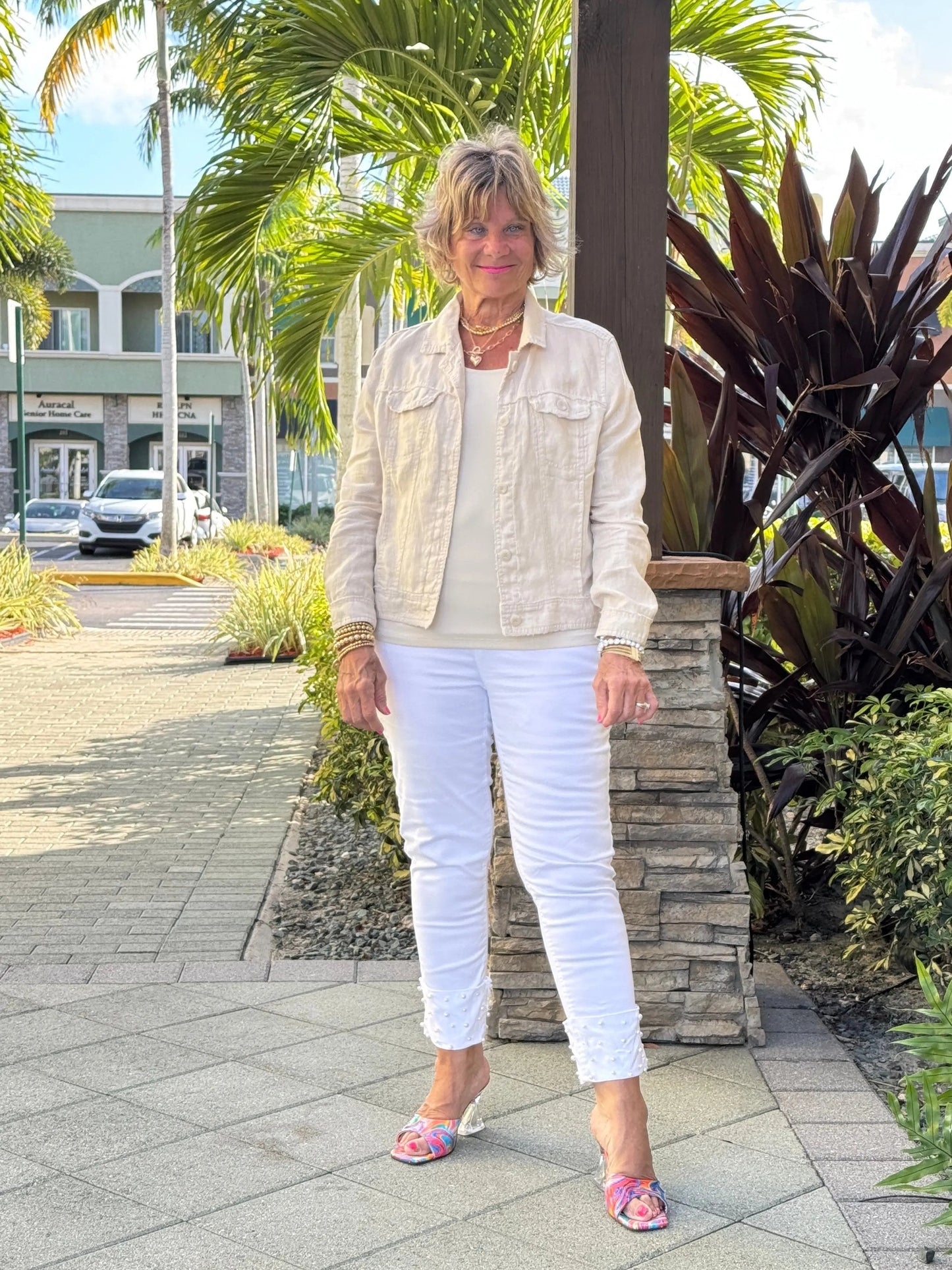 LULU B STONE LINEN JACKET