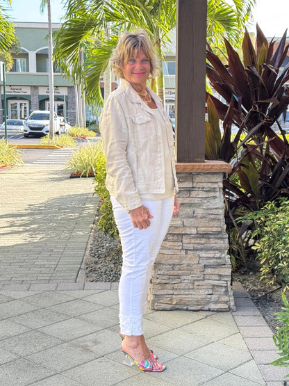 LULU B STONE LINEN JACKET