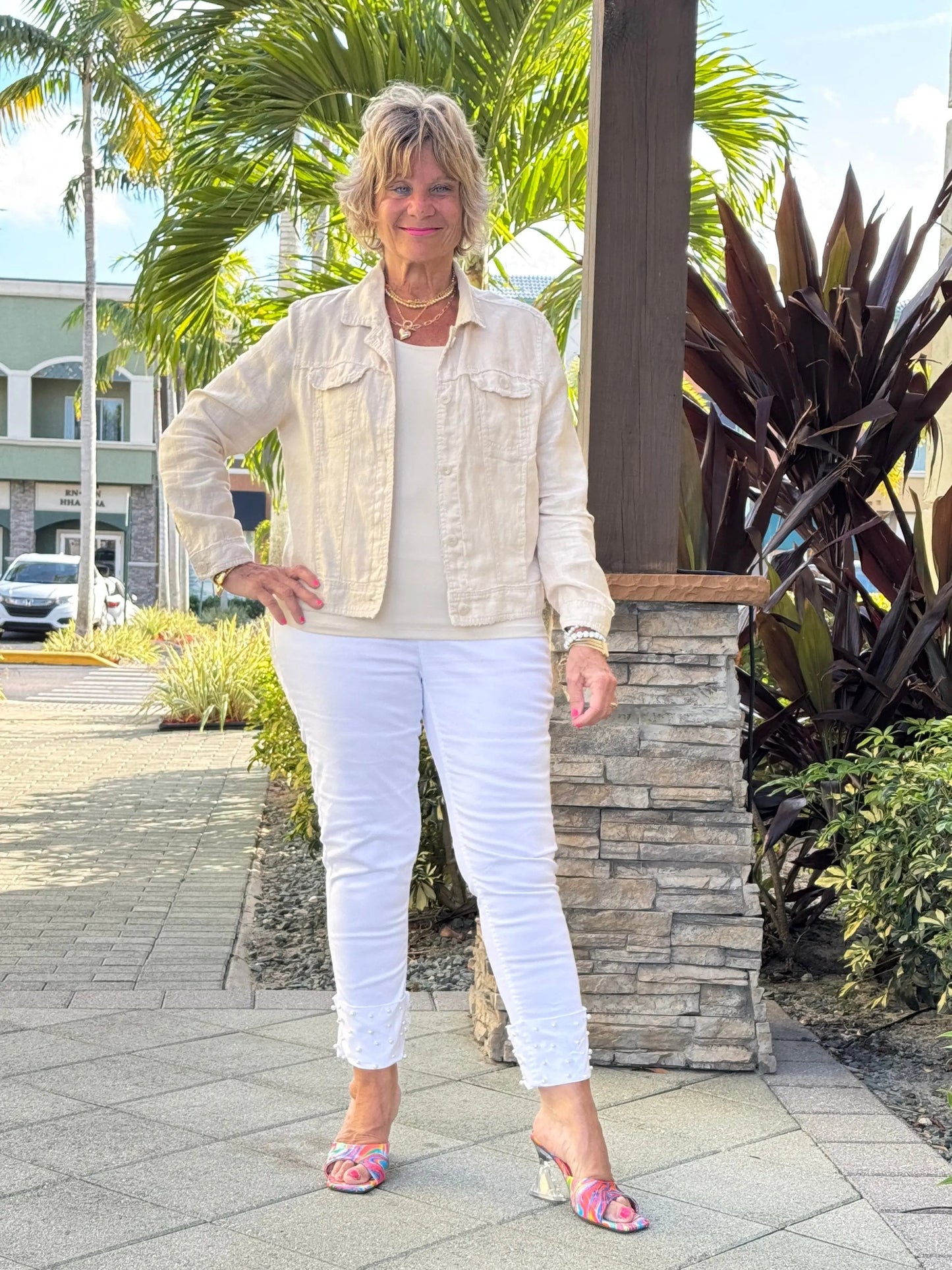 LULU B STONE LINEN JACKET