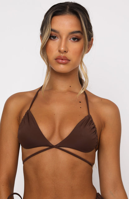 Golden Hour Bikini Top Chocolate
