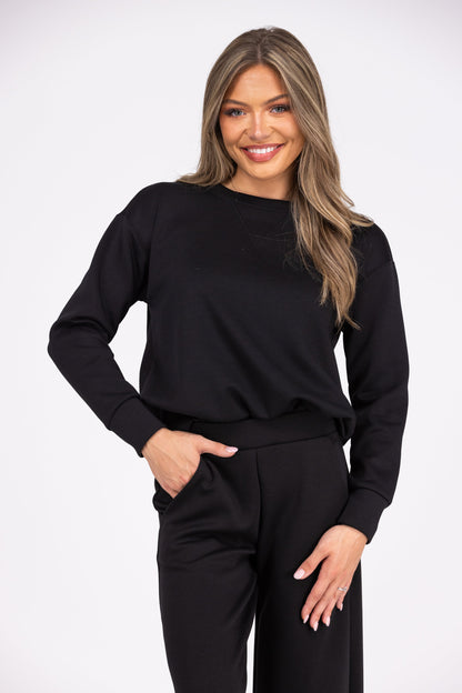 Women's Knit Long Sleeve Lounge Top