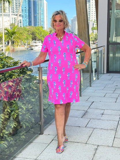 LULU B SEAHORSE BAY SHORT SLEEVE DRESS
