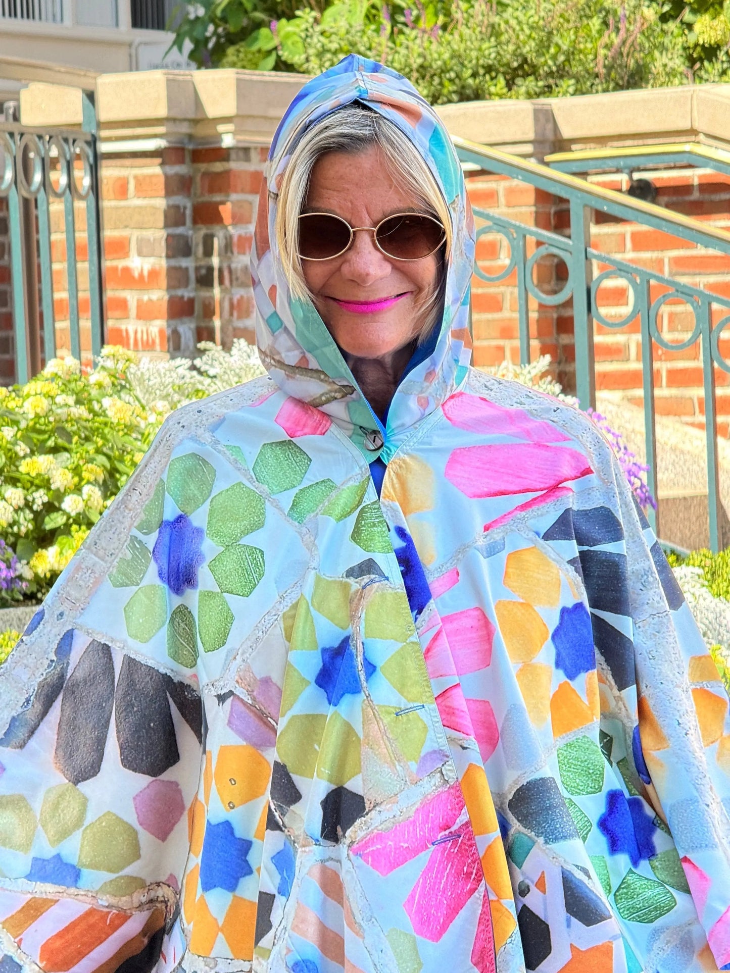 Blue Reversible Rain Cape - Collection