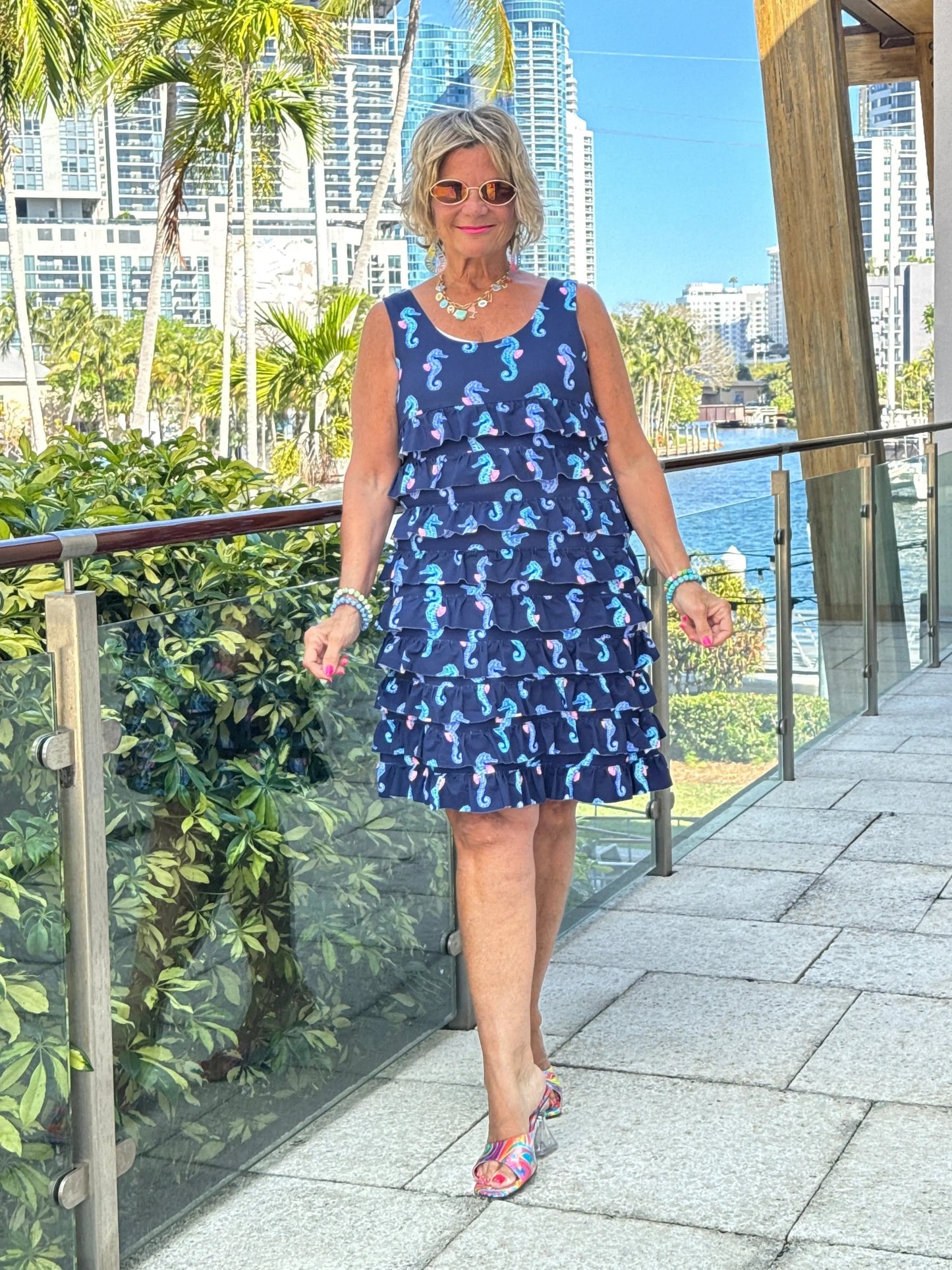 LULU B MIDNIGHT REEF CHA CHA DRESS