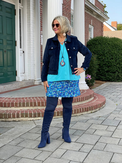 FANTASIA  BLUE SKORT