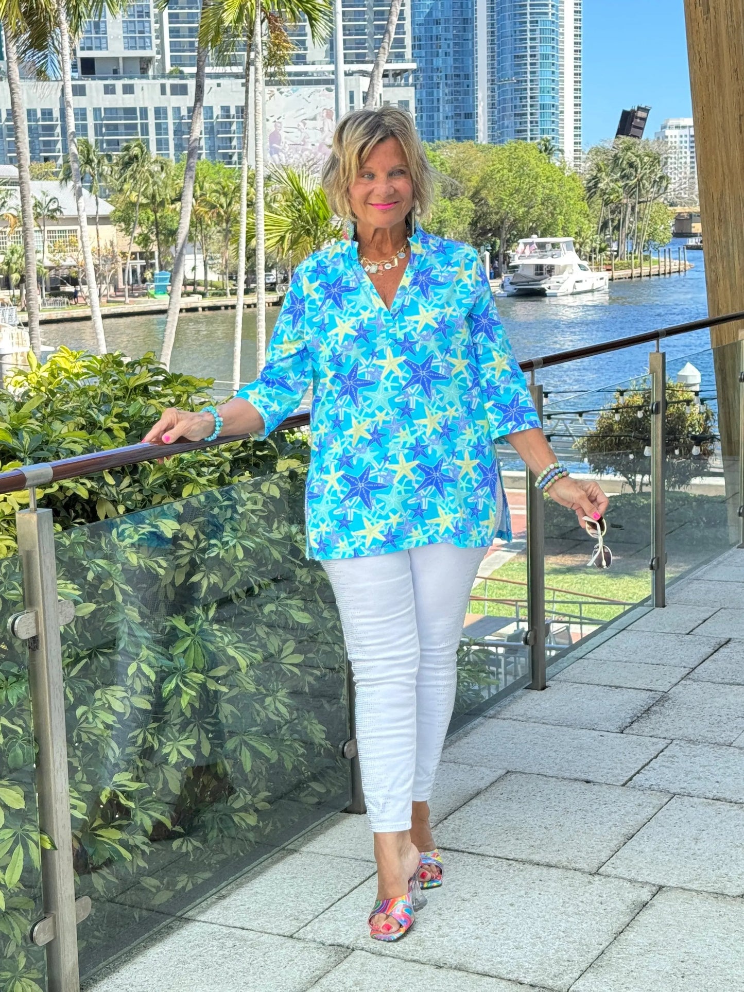 LULU B STARFISH SPLASH TUNIC