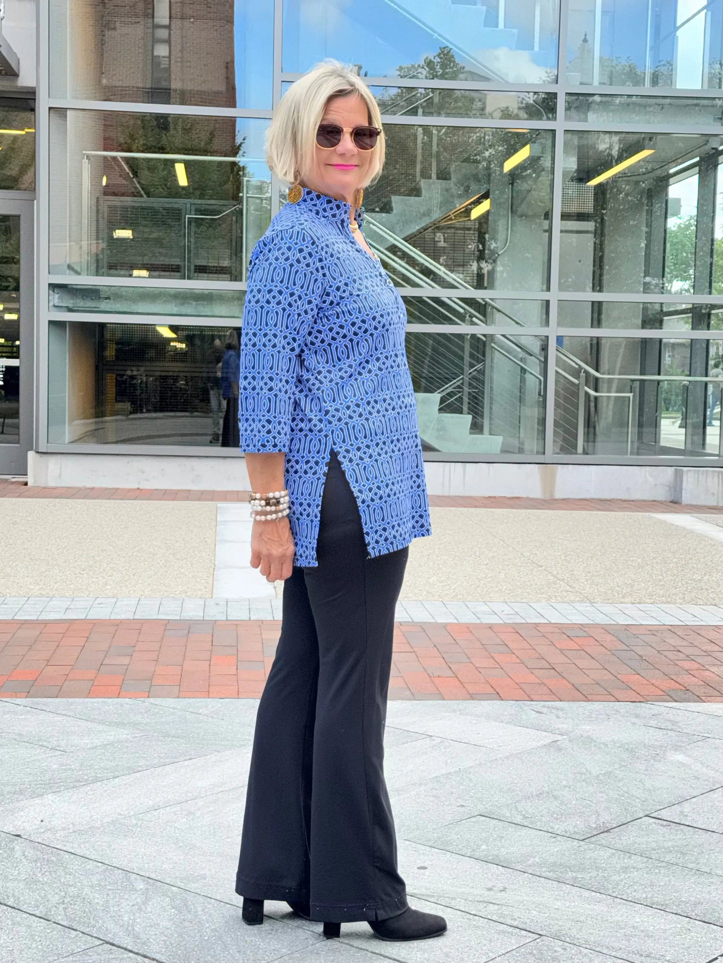 LULU-B SHADES OF BLUE TUNIC