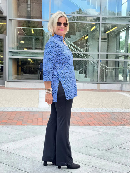 LULU-B SHADES OF BLUE TUNIC
