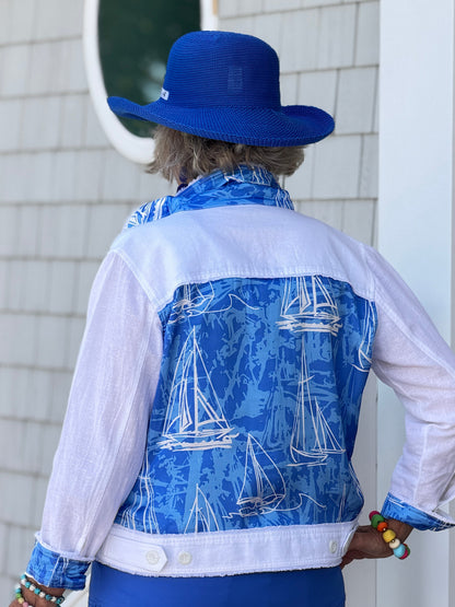 HARBOR BLUES LINEN JACKET