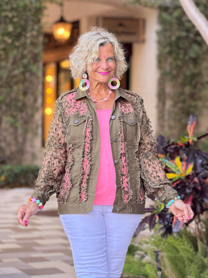 Ethyl Garden Wall Jacket - OLIVE
