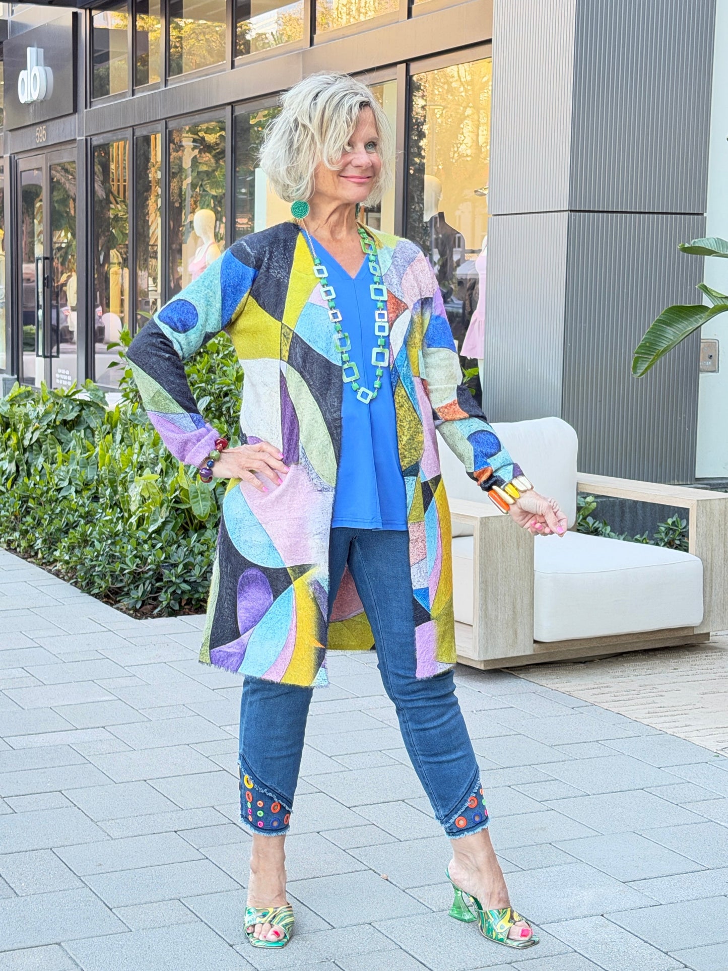 Ethyl Draped Open Front Cardi - Anticipate
