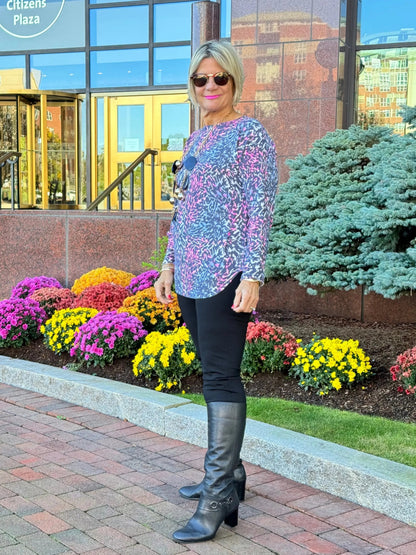 LULU-B SHADES OF ROYAL 2 POCKET SCOOP