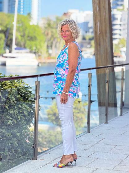 LULU B PALM BEACH SPLASH CHA CHA TANK