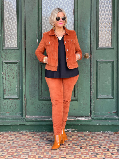 LULU-B COPPER VELOUR PANTS