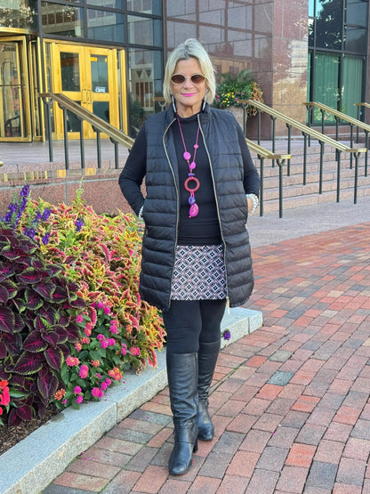 LULU-B BLACK PUFFER VEST
