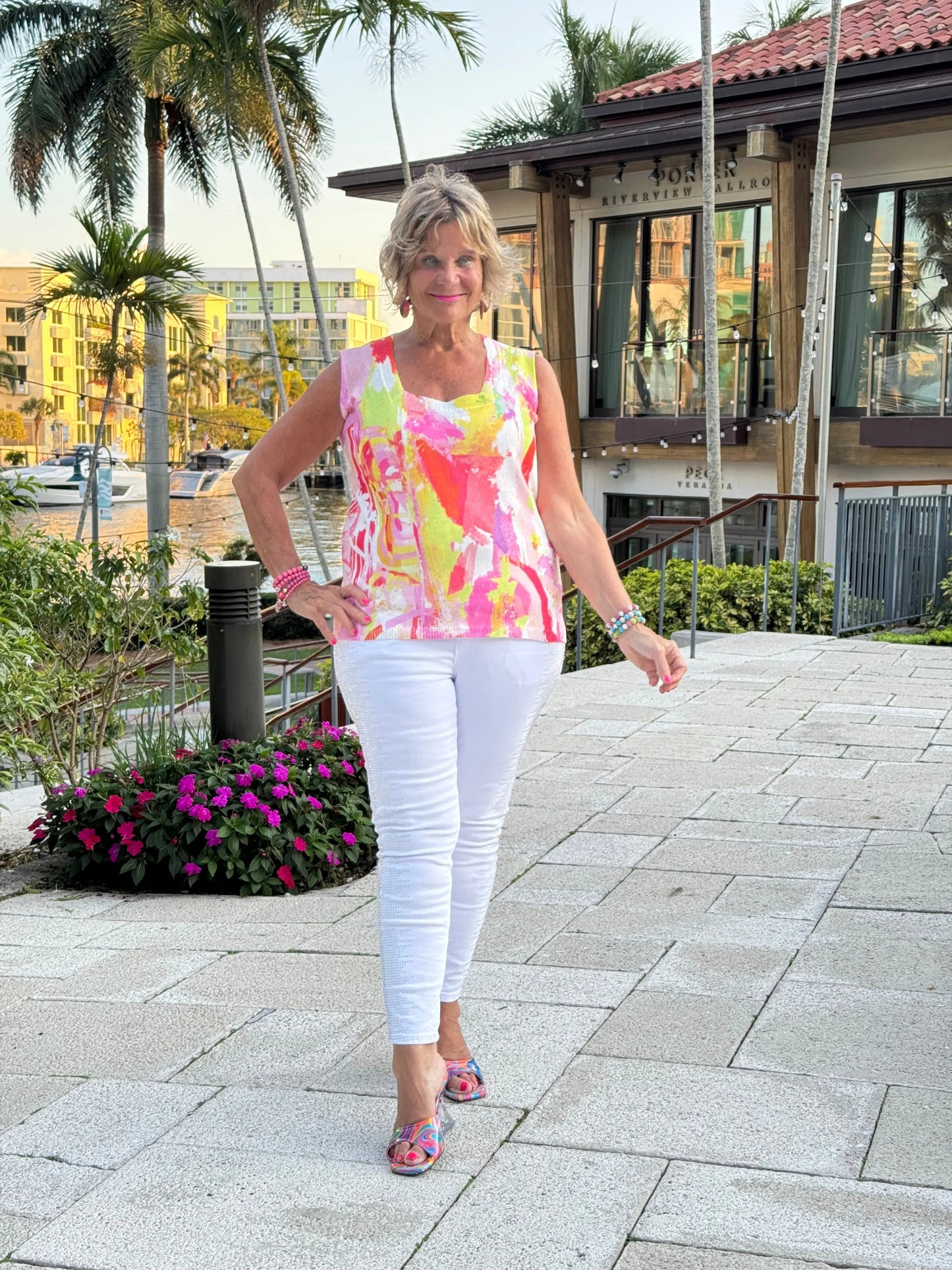 ETHYL PINK WATERCOLOR TANK