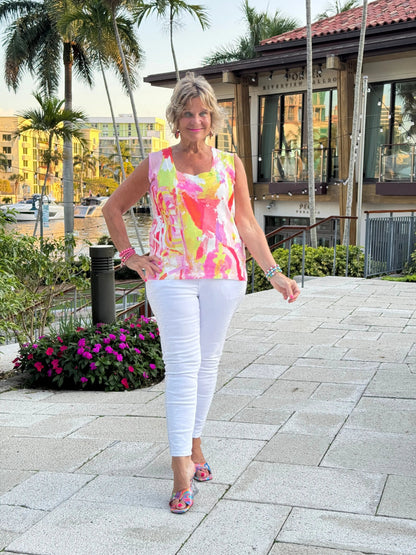 ETHYL PINK WATERCOLOR TANK