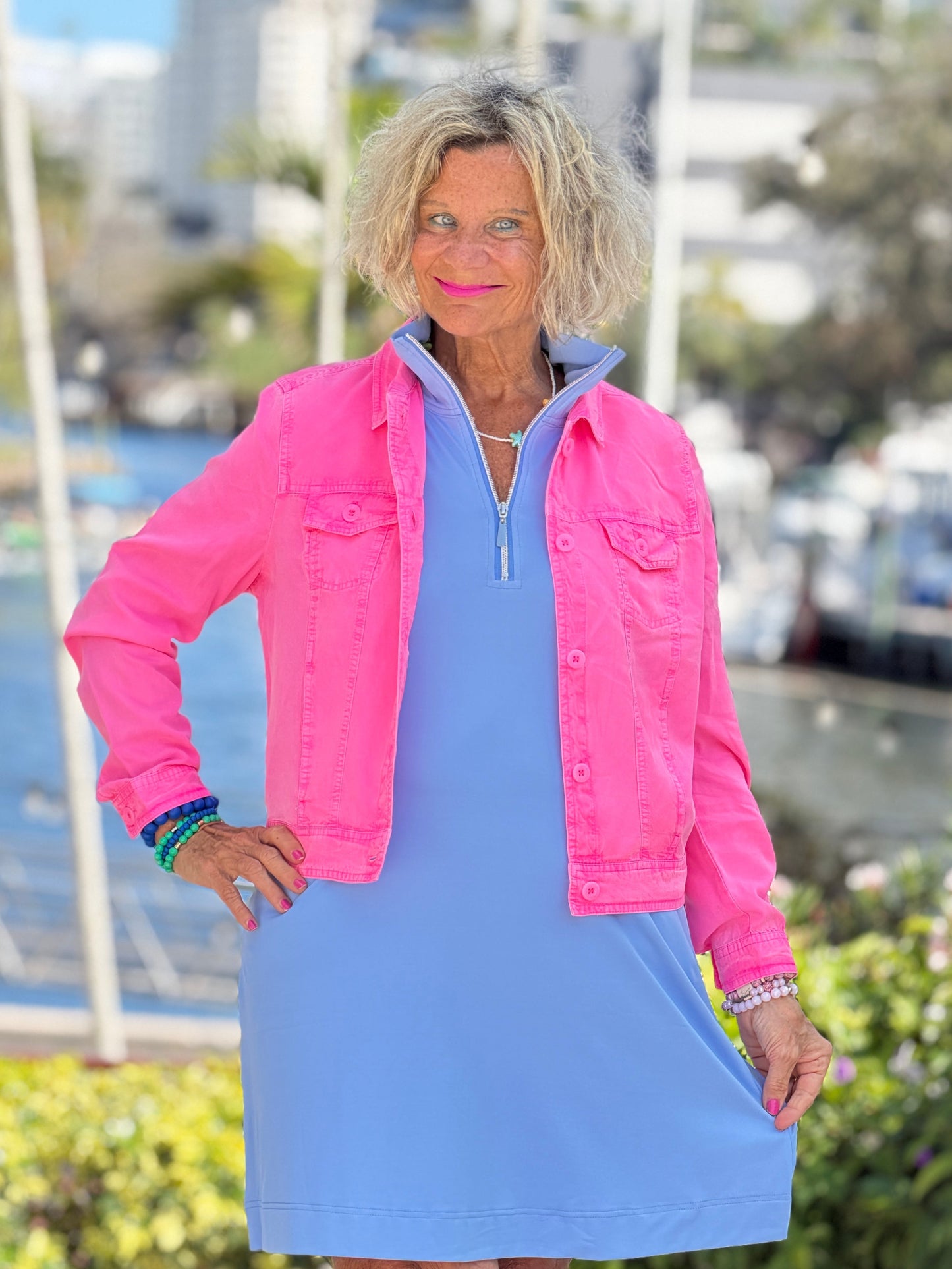 LULU-B PERRI HALF ZIPPER DRESS