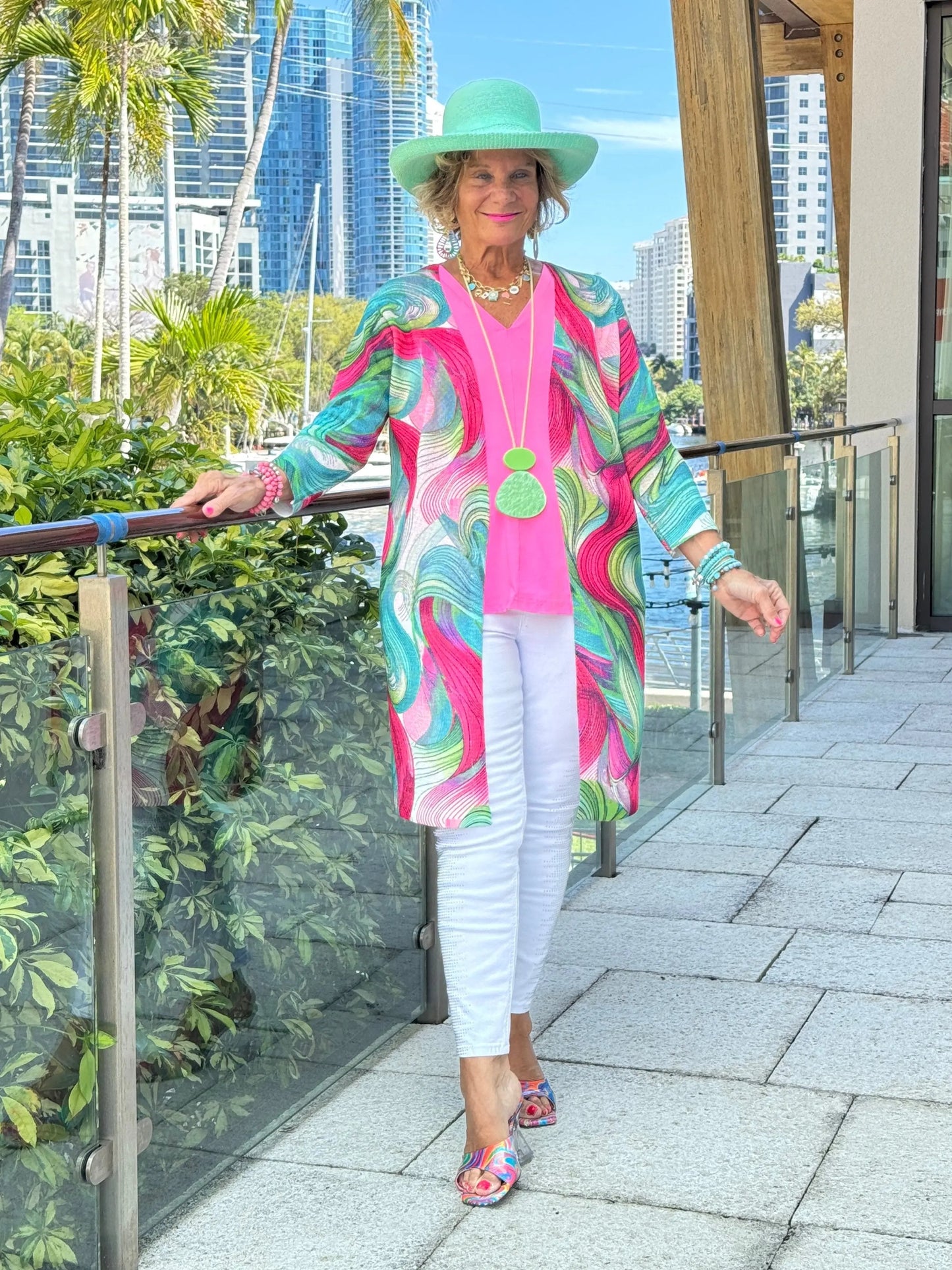Ethyl Classic Long Length Cardi - KAMAS