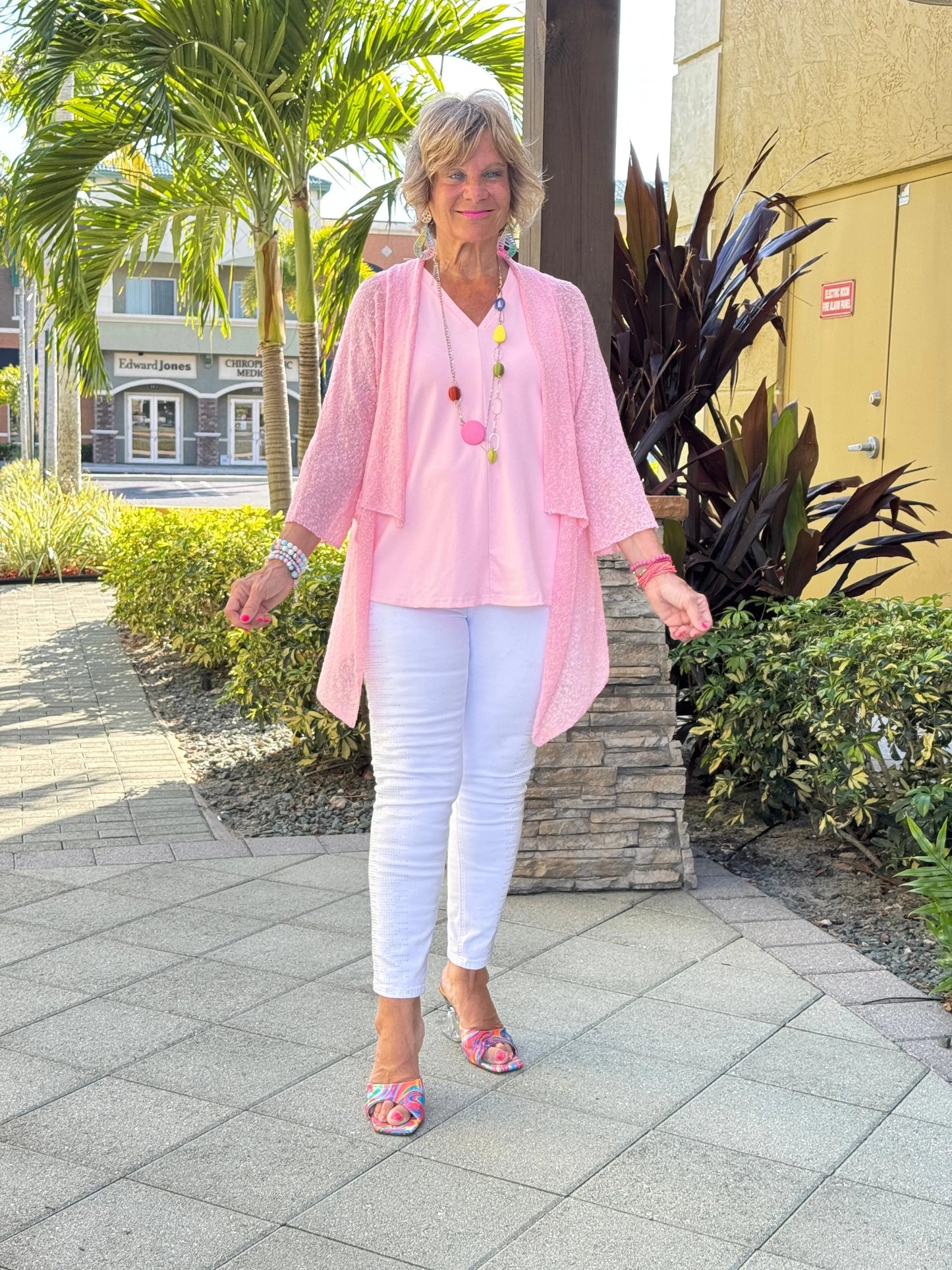 LULU-B PINK RUFFLE WRAP