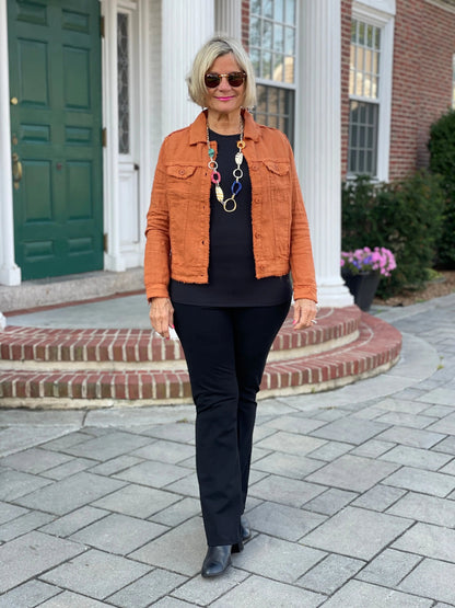 LULU-B COPPER LINEN JACKET