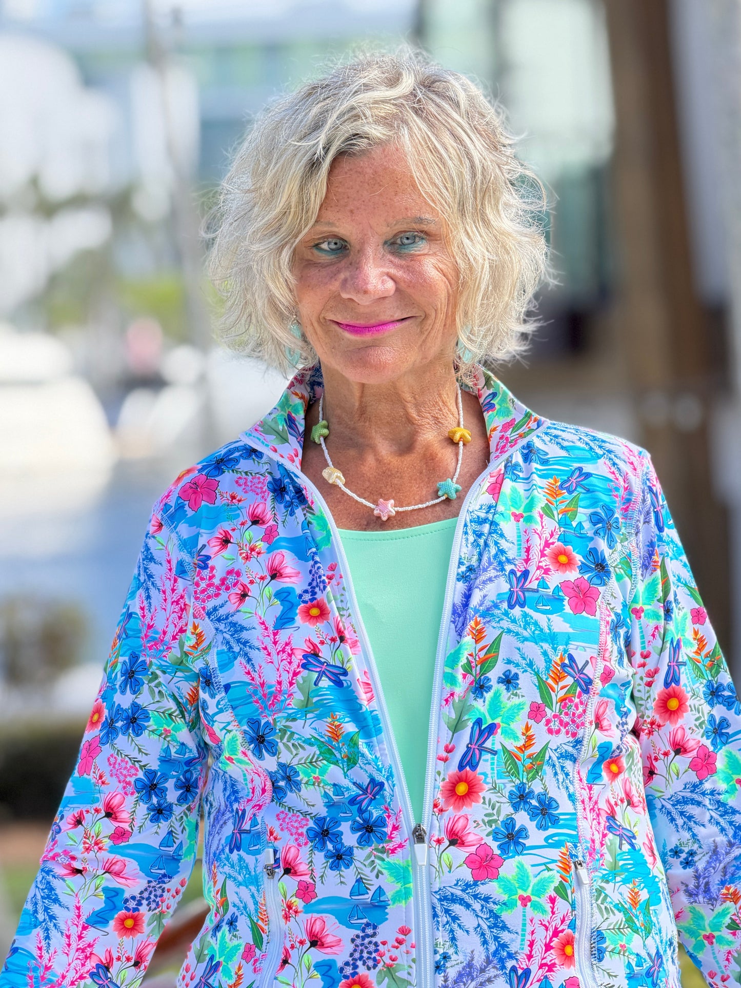 LULU B PARADISE GARDEN FULL ZIPPER
