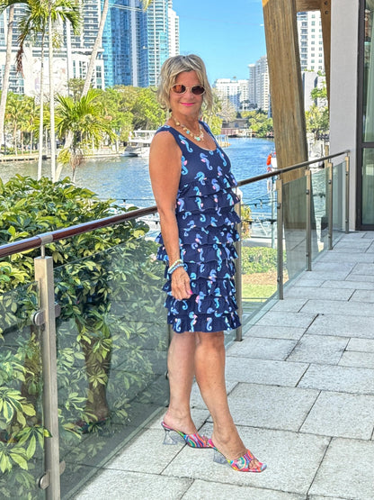 LULU B MIDNIGHT REEF CHA CHA DRESS