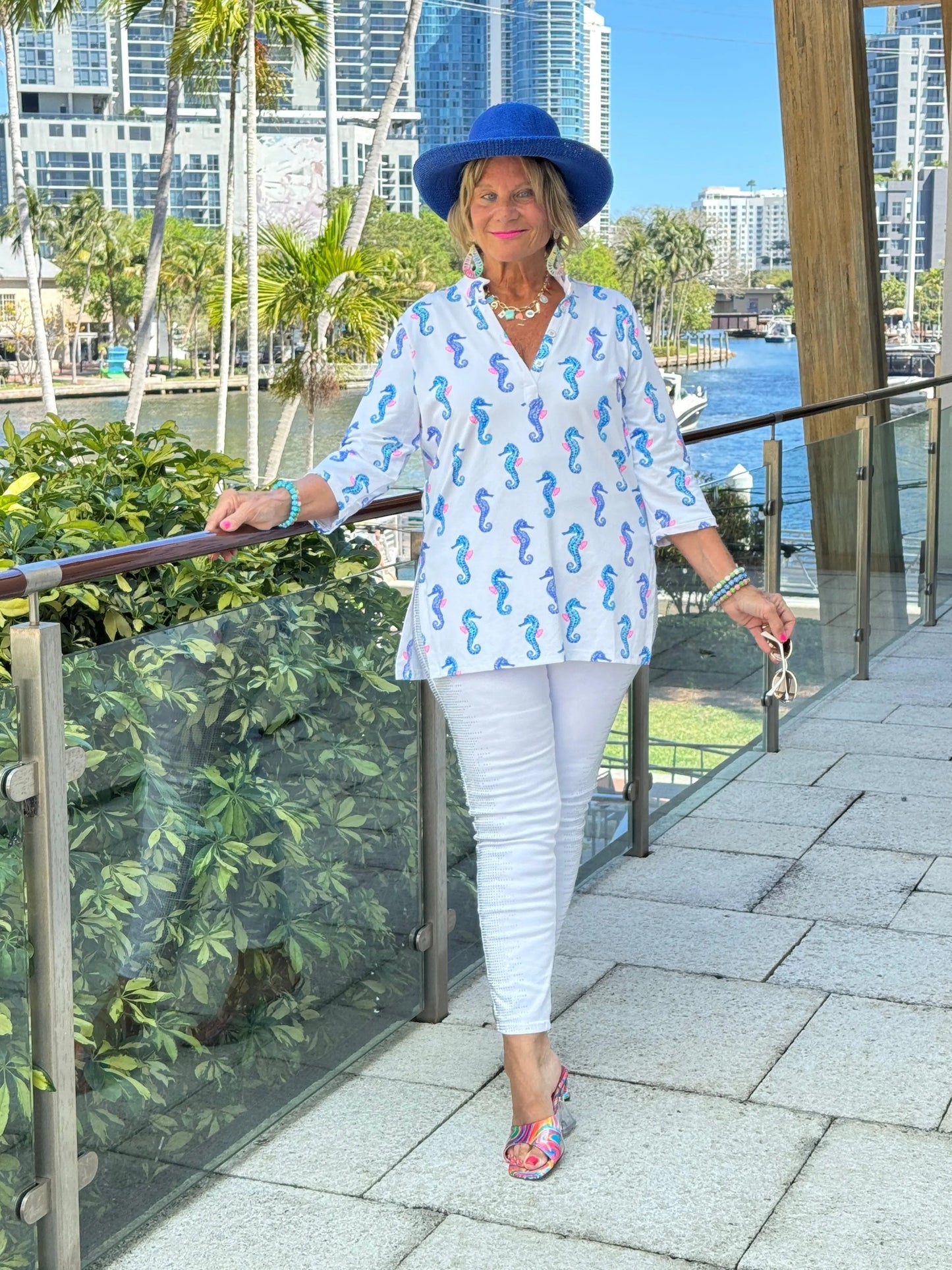 LULU B SHORELINE CHARM TUNIC