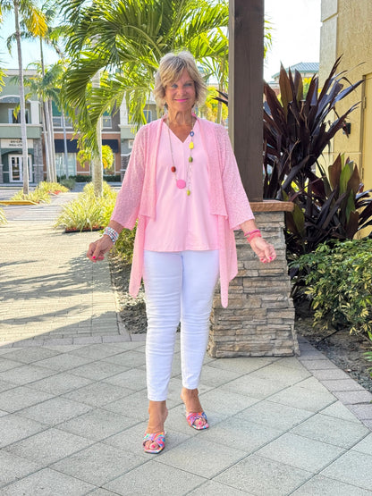 LULU-B PINK RUFFLE WRAP