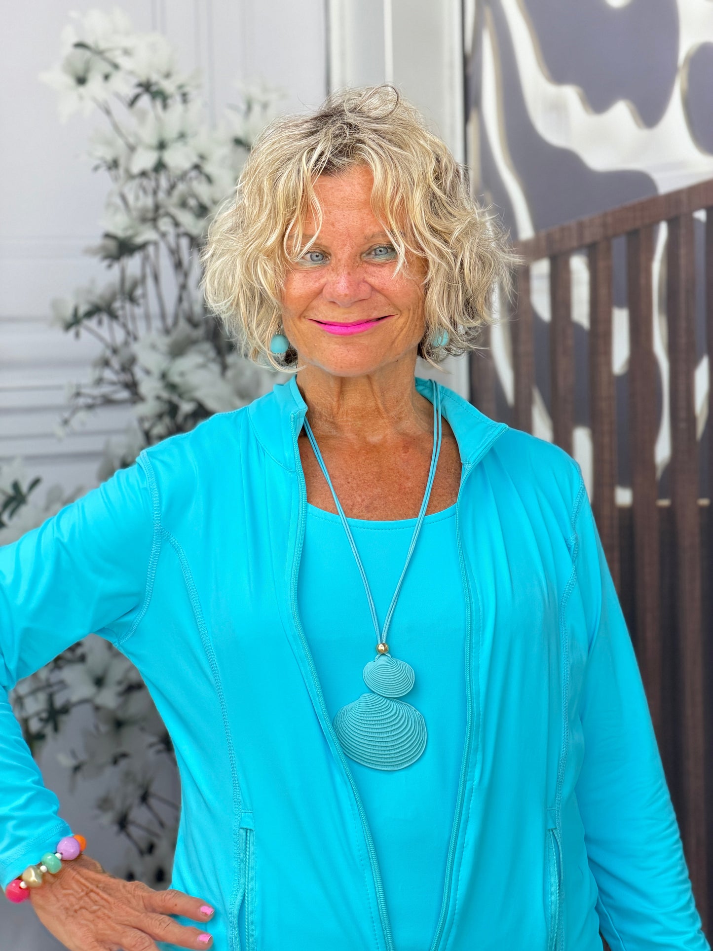 LULU-B AQUA FULL ZIPPER