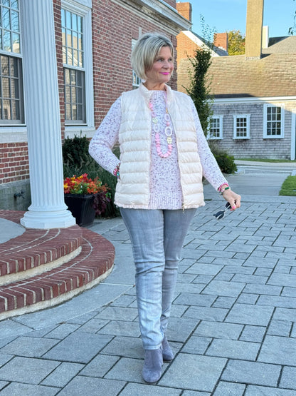 LULU-B PINK SHORT PUFFER VEST