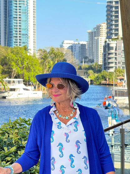 LULU B SHORELINE CHARM RUFFLE DRESS