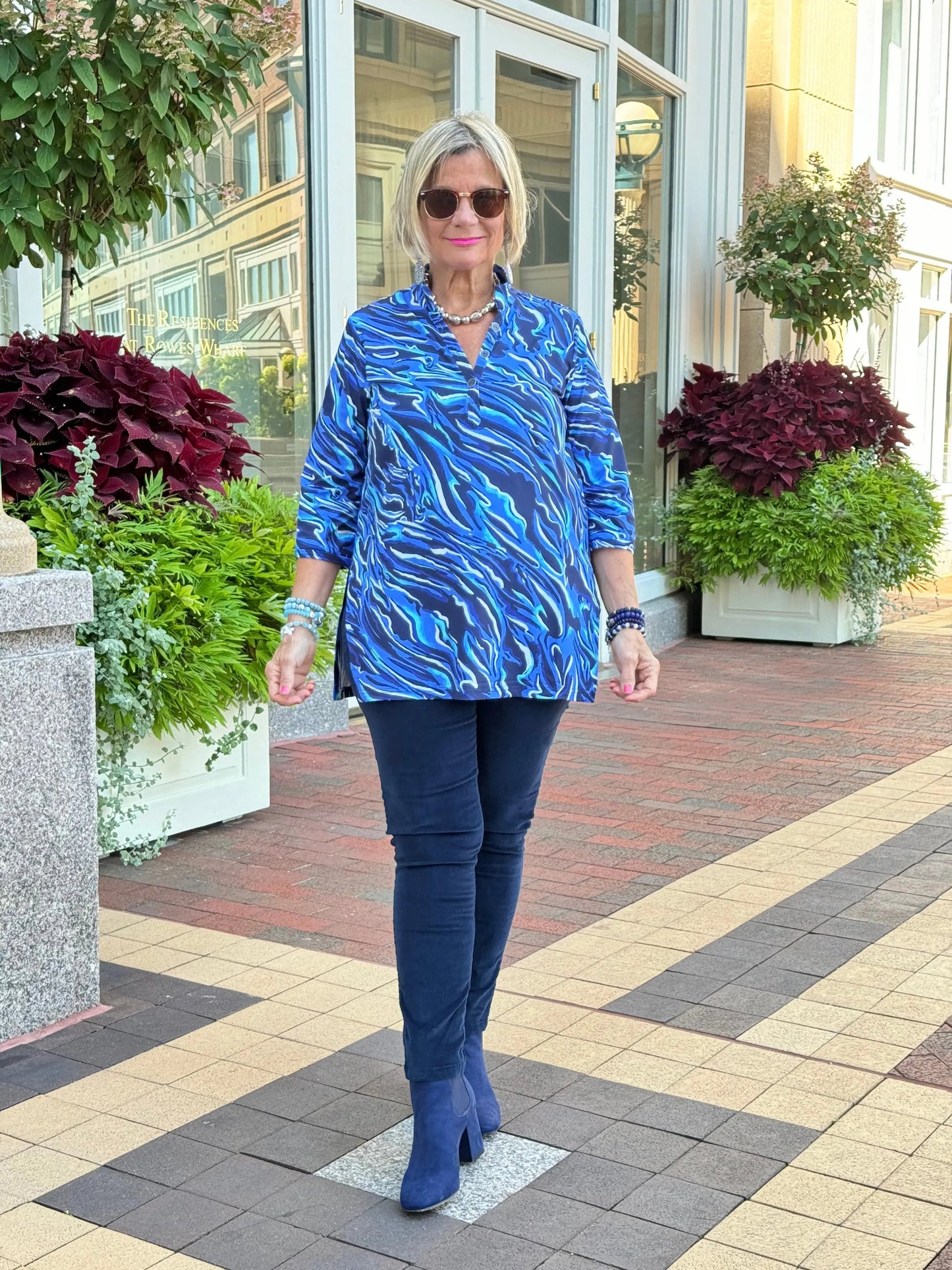 LULU-B SIZZLE BLUE TUNIC