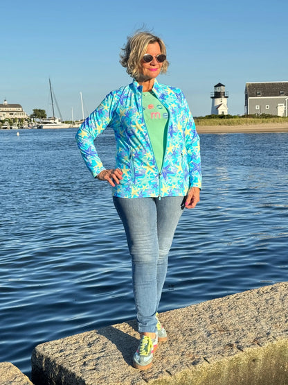 LULU-B MINT BEACH TIME SWEATER
