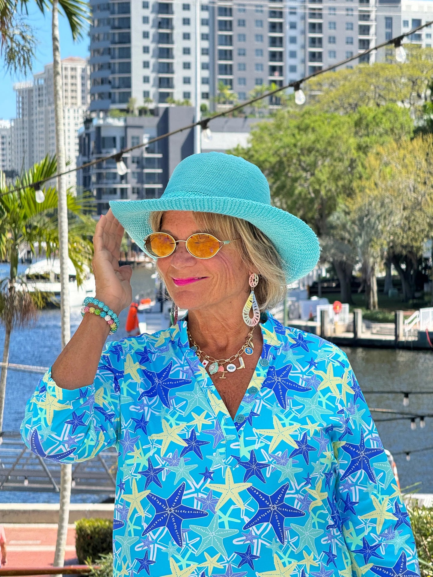 LULU B STARFISH SPLASH TUNIC